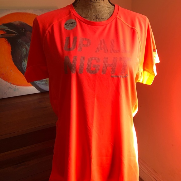Puma Tops - NWT Puma Nightcat Reflective Orange Running Shirt